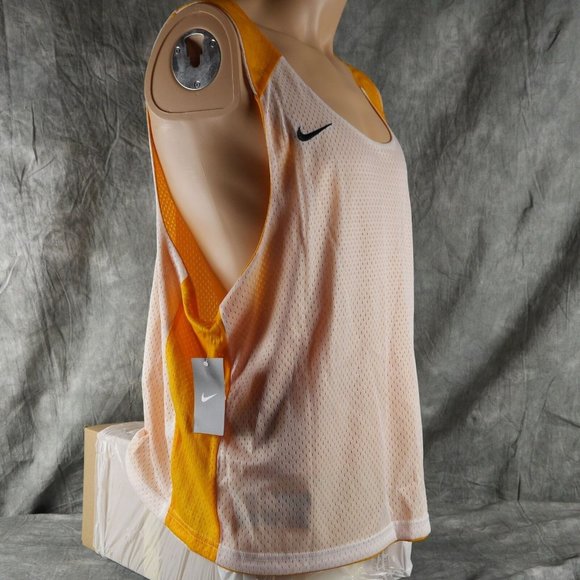 NWT NIKE 399202 717 Men's Reversible Orange/White Sleeveless Tank size L/XL ANB - Picture 6 of 6